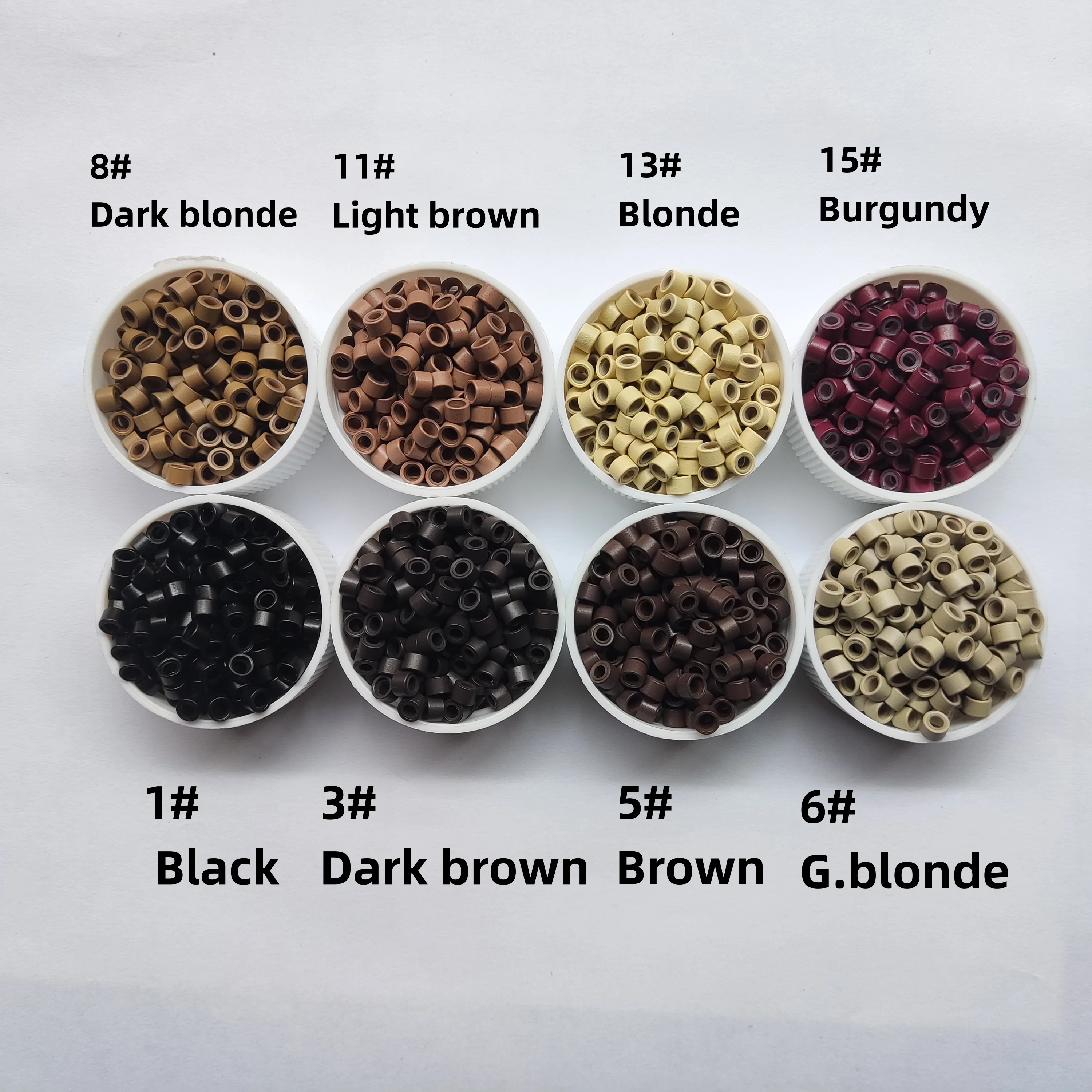 4.0mm Silicon lined Micro Rings Silicone Links Beads For Feather Shoe lace I tip stick Hair Extension tools 4