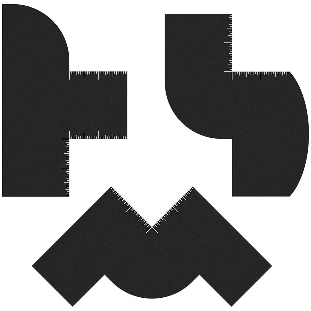 Reusable Color Enhancement Barber Card Easy to Clean with Measurement Indicators Enhancement Card for Barbers Black