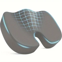 Ergonomic Comfort Cushion for Ultimate Support in Any Seat (Grey)
