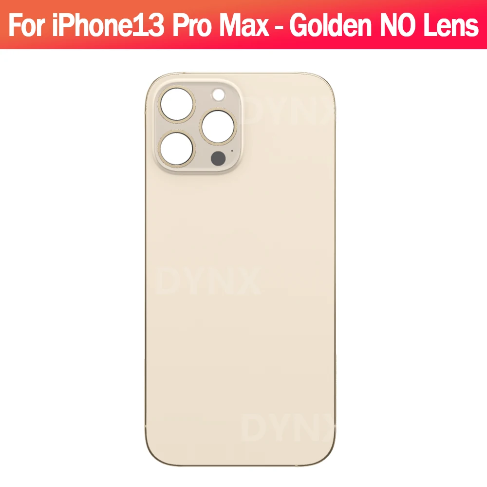 1PCS 유니바디 빅홀 백커버 글래스 (렌즈 없음) 아이폰13 프로 맥스 교체용 후면 도어 하우징 패널 백 글래스