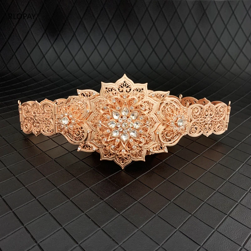 Deux Ceintures En Argent Pour Femmes Décorées De Roses, Élastiques Et À