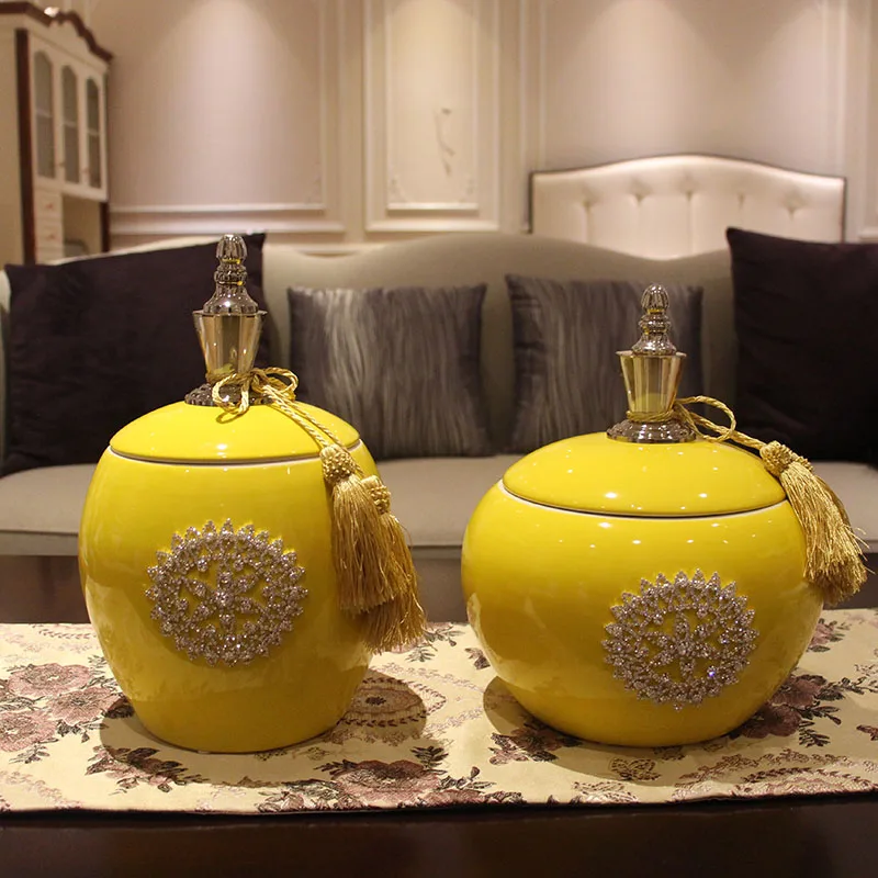 

Украшение для гостиной, сушеные цветы, обеденный стол с цветочной композицией, желтый, в американском стиле, роскошные высококачественные украшения