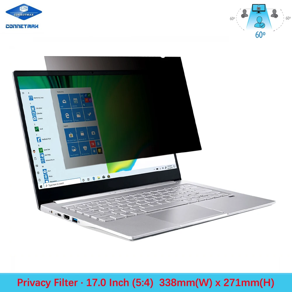 17" inch (Diagonally Measured) Anti-Glare Privacy Filter for Standard Screen (5:4) Laptop LCD Monitors