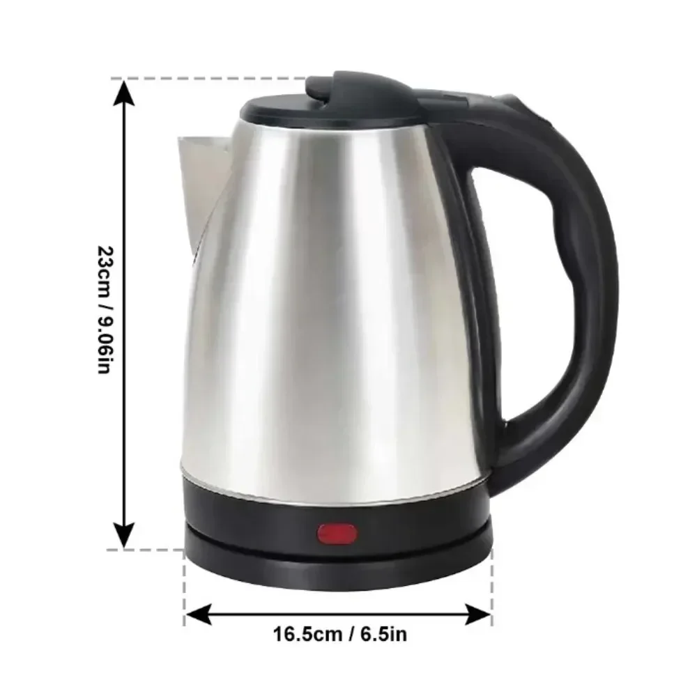Description Picture 6 of item304 Stainless Steel Electric Kettle Portable 2L Coffee Pot Electric Water Heater Teapot 1500W Automatic Power Off kettle Home