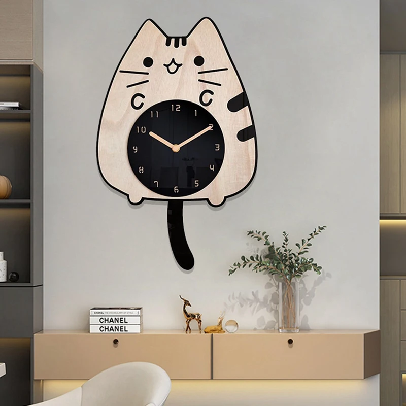 

1 PCS Living Room Household Cartoon Fashion Clock Modern Restaurant Art Clock For Home Bedroom