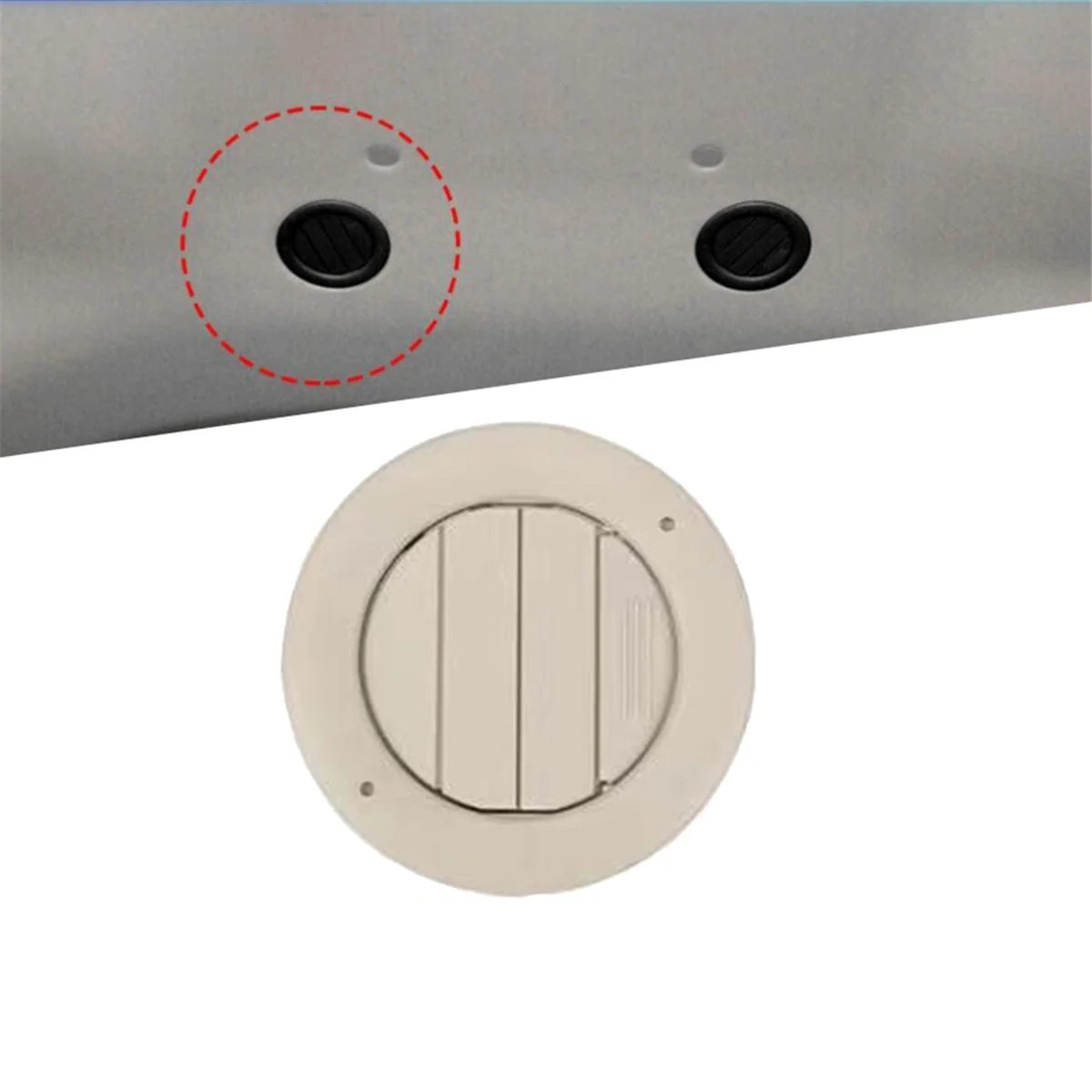 ABZV-Car Ceiling Roof AC Heat Air Vent BB5Z-19893-CA for Ford Explorer Lincoln MKT 2011- BL1Z-19893-AA BB5Z-19893-AA B
