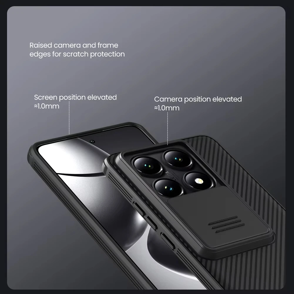 Nillkin CamShield Frosted Hard 360° Protective Back Cover with Camera Protection Lens