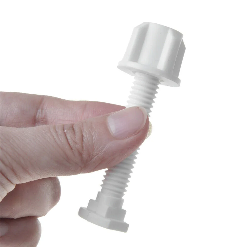 2 Sets Toilet Seat Hinge Bolts Screw Fixing Fitting Kit Toilet Seat Repair Accessories Universal