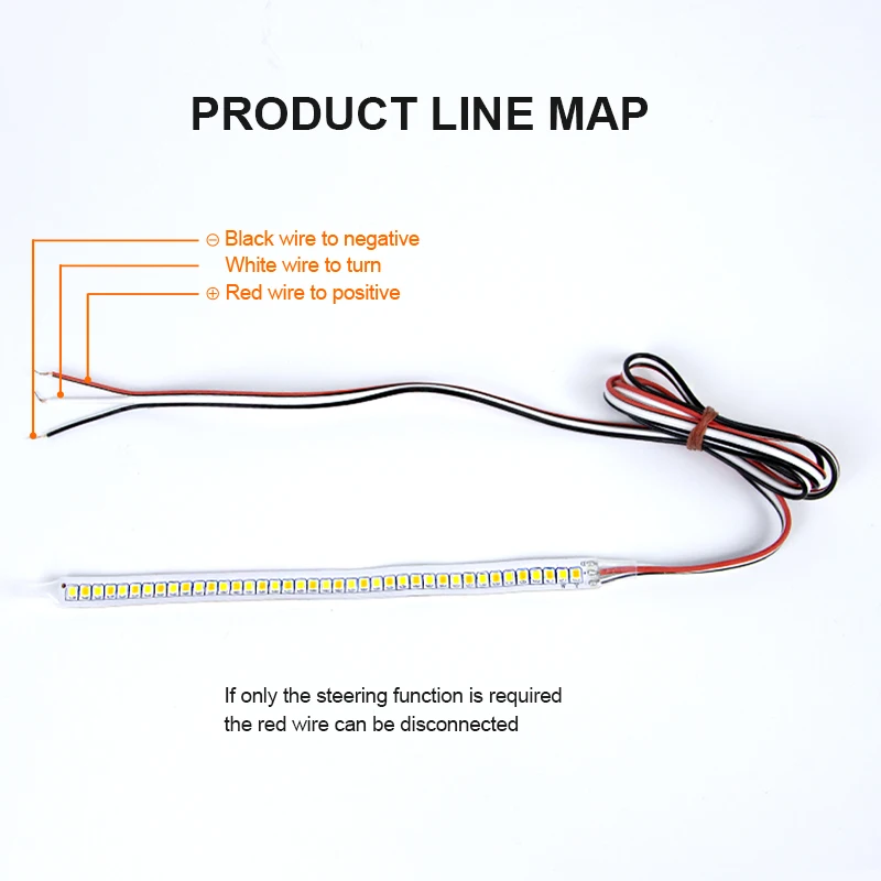 SEAMETAL 12V LED Car Rearview Mirror Indicator Lamp Auto Headlight Strip Turn Signal Flowing Light Daylights for Car Lighting