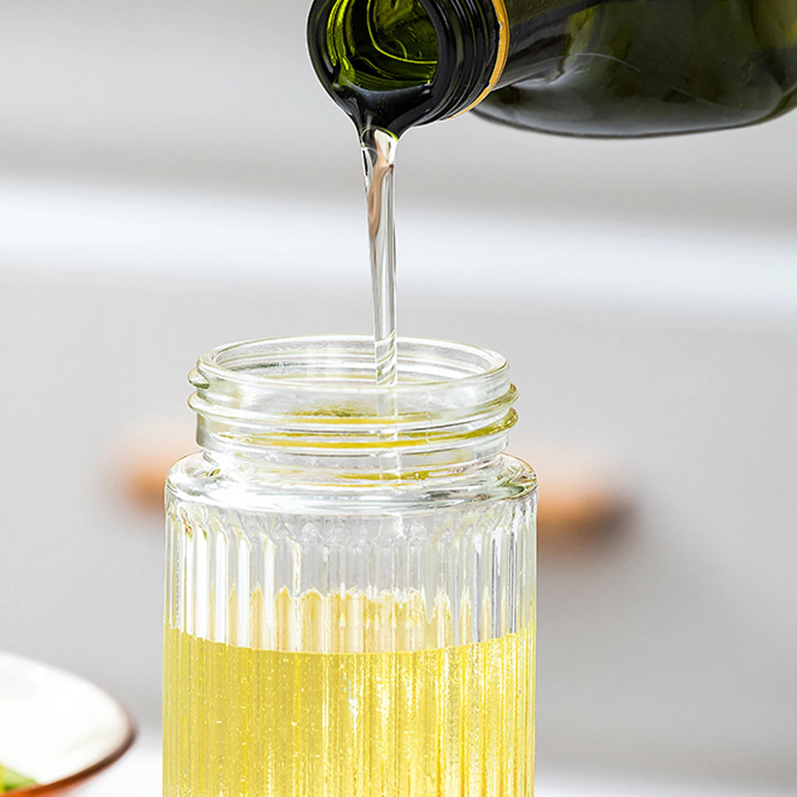 Press Openning Oil Sprayer Stackable Detachable Oil Sprayer Kitchen Kettle for Rapeseed Walnut and Cooking Wine