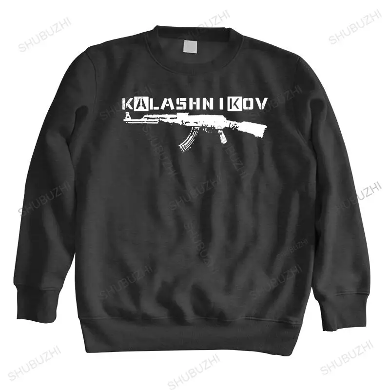 

Man crew neck hoodie autumn winter hoodiesAk-47 Kalashnikov Russian Rifleunisex sweatshirt men hoodies warm hoody euro size