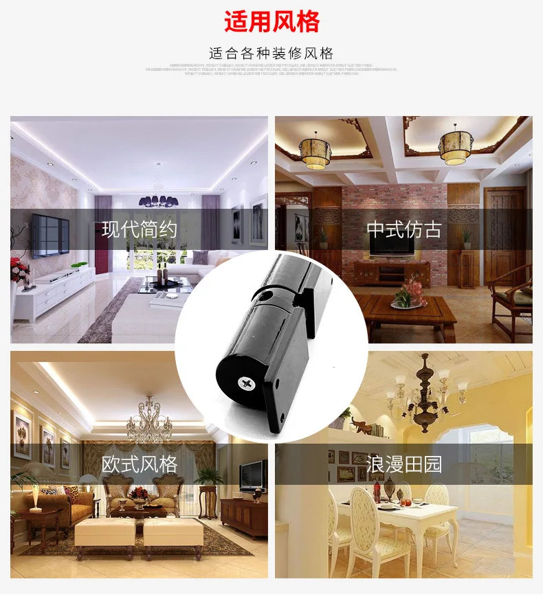 Office Zinc Alloy Hardware Gate Automatic Door Closer Heavy Duty Easy Install Home With Screws For Residential Spring Security