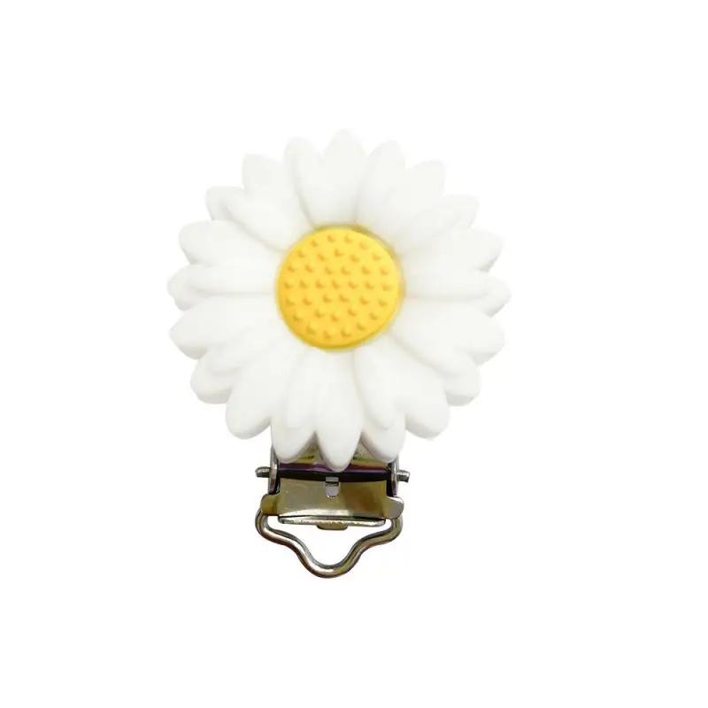 

Силиконовый зажим для соски SunronyFlower, цепочка для соски, аксессуары для ухода за ребенком
