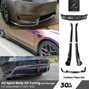 Tesla New Model 3 Highland 2024 Fast Aero Body Kit Bumper Lip Rear Diffuser  Spoiler Tuning Accessories For Model 3 Highland 2024