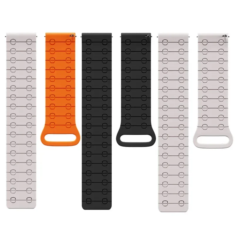 Magnetic Silicone Sport Watch Strap - 22mm
