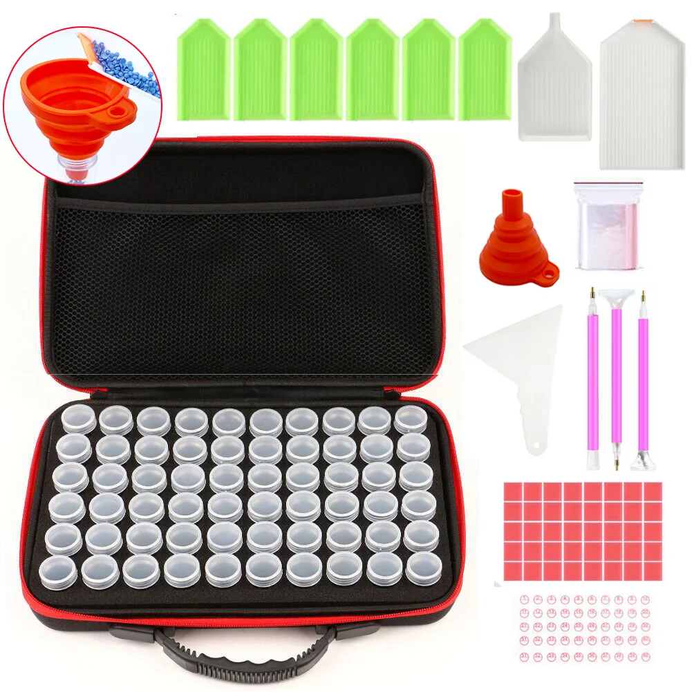 Resin DIY Art Craft Cross-stitch Accessory Portable Diamond Plate Glitter Colorful Embroidery Tools 5D Painting Diamond Tray