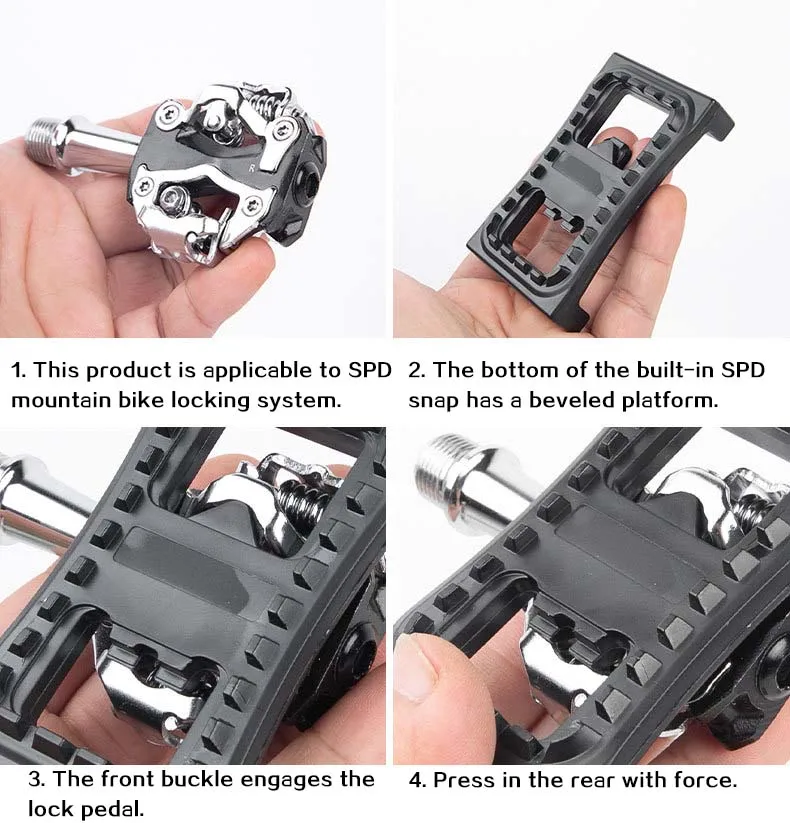 SPD SM-PD22 Reflektor Flache Adapter Selbst Locking Pedal MTB Fahrrad PD22 für PD-M520 M540 M780 M980 M970 M770 Fahrrad Teile – Detail 9