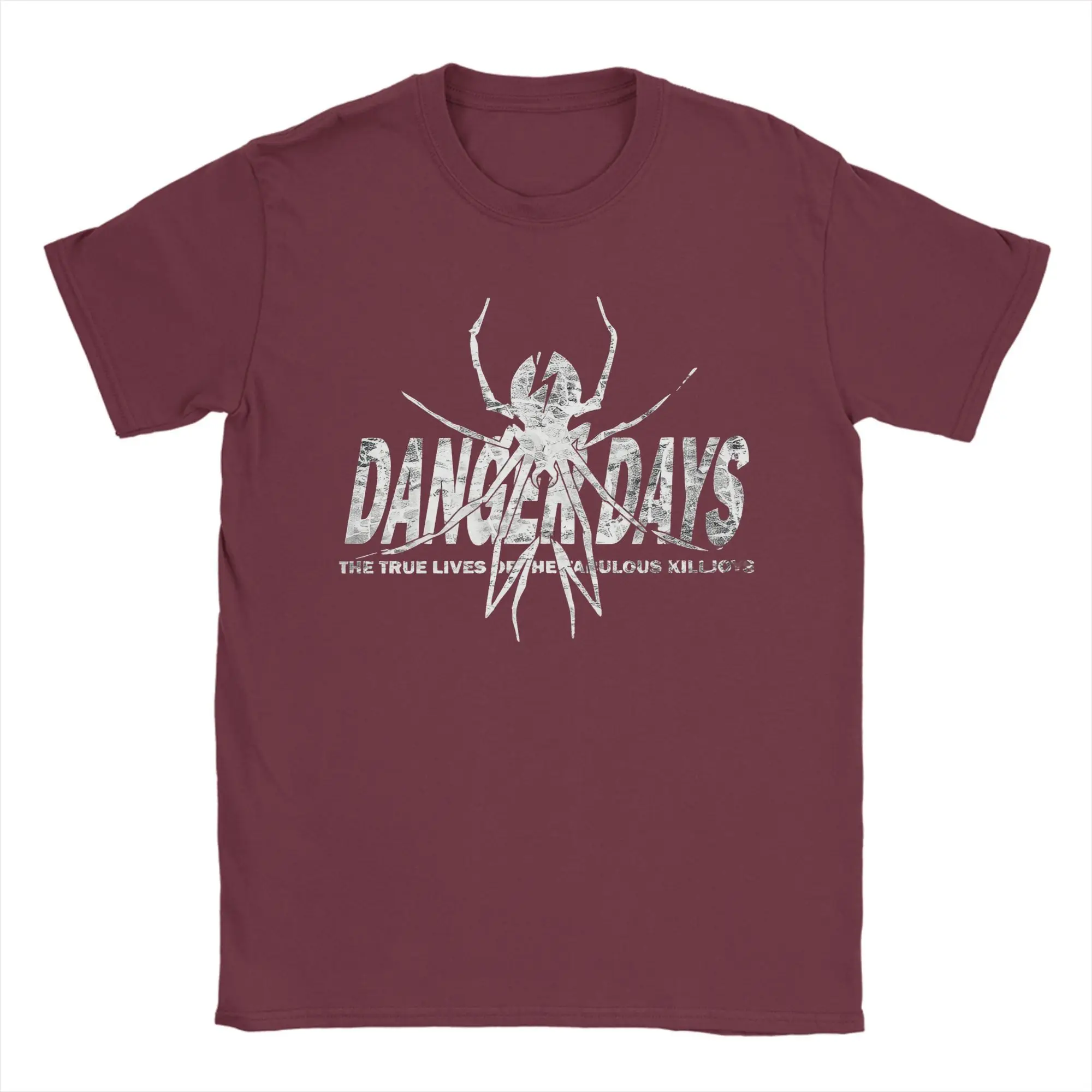 My Chemical Romance Danger Days Spider Graphic Cotton T-Shirt - Men's Casual Hip Hop Tee Shirt