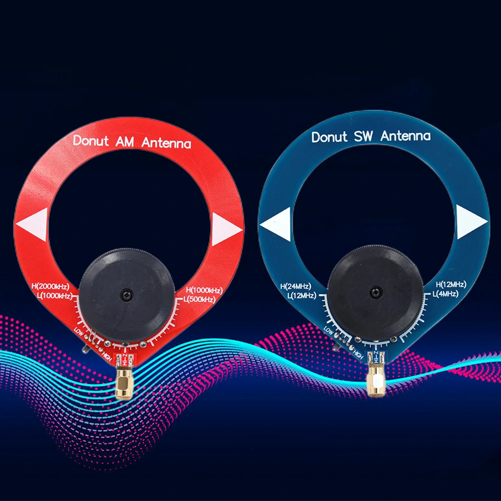 도넛 안테나 AM MW SW MW 단파 안테나, 라디오 안테나 튜닝 링용 소형 도넛 안테나, 버 없음, 4MHz-24MHz, 500kHz-2000kHz