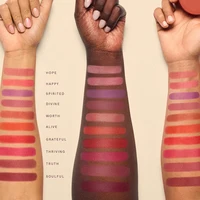 Rare Beauty - Fard à joues liquide mat texturé léger effet coussin d'air, rouge à lèvres naturel, cosmétiques de maquillage 5