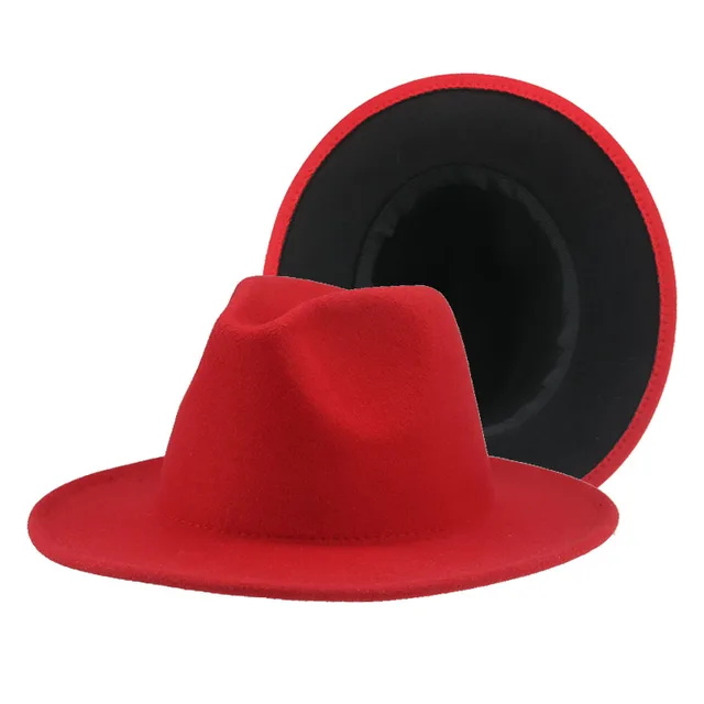 Color Inside Red With Red Bottom Hats 