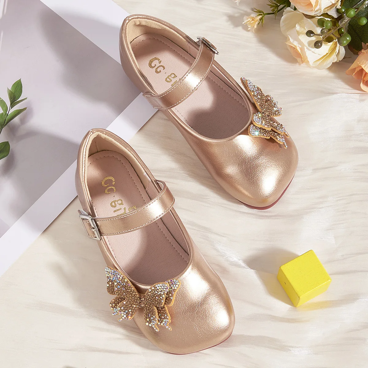 Girls Princess Shoes Soft Sole Fashion Bow Children Leather Shoes Baby Kid Casual Flats 3-10 Years Old