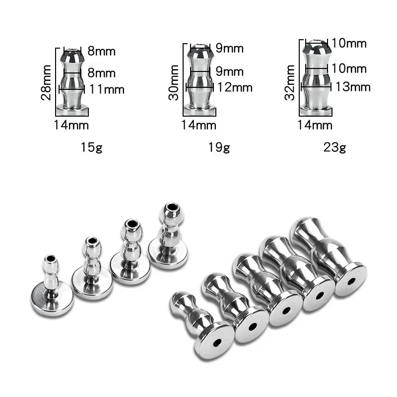 Urethral Dilator Silicone Urethral Dilator Penis Chastity Lock Metal Hollow Urethral Plug Sounding Rod Penis Dilator Urethral Sound Chastity Sex Toys for Men Catheter