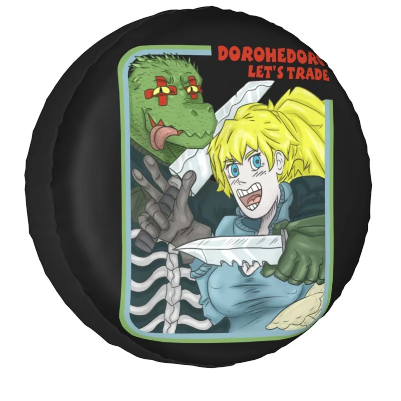

Dorohedoro Spare Wheel Cover for Jeep Honda 4x4 RV Custom Anime Manga Caiman Kaiman Nikaido Tire Protector 14-17Inch