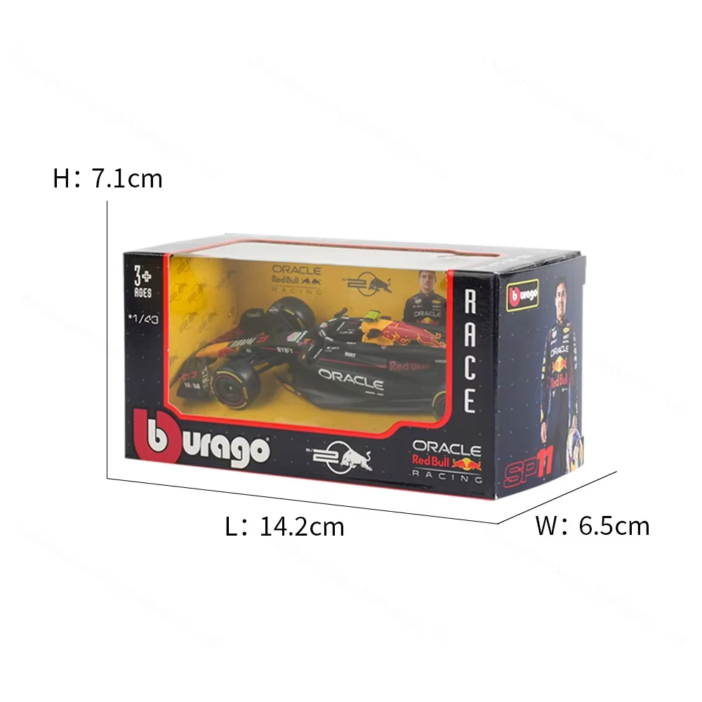 Bburago 1:43 RedBull RB20 1 Verstappen 11 Perez  F1 2024 Oracle Alloy Die Cast Car Model Toy Formula 1 Collection Kid Gift 4