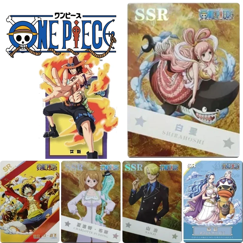 

Blue Card One Piece SR SSR Card Trafalgar D. Water Law Monkey D. Luffy Rare Collection Card Christmas Birthday Gift Game Toys