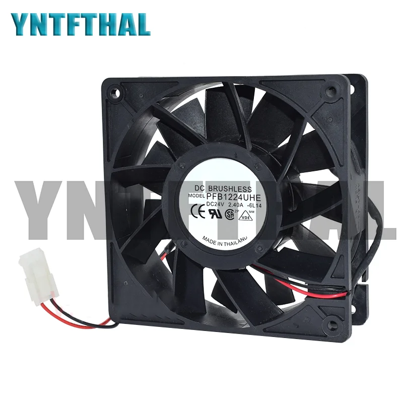 

PFB1224UHE -6L14 12CM Fan 12038 120x120x38mm Two Lines DC 24V 2.40A 12CM Wind Volume Inverter Fan NEW