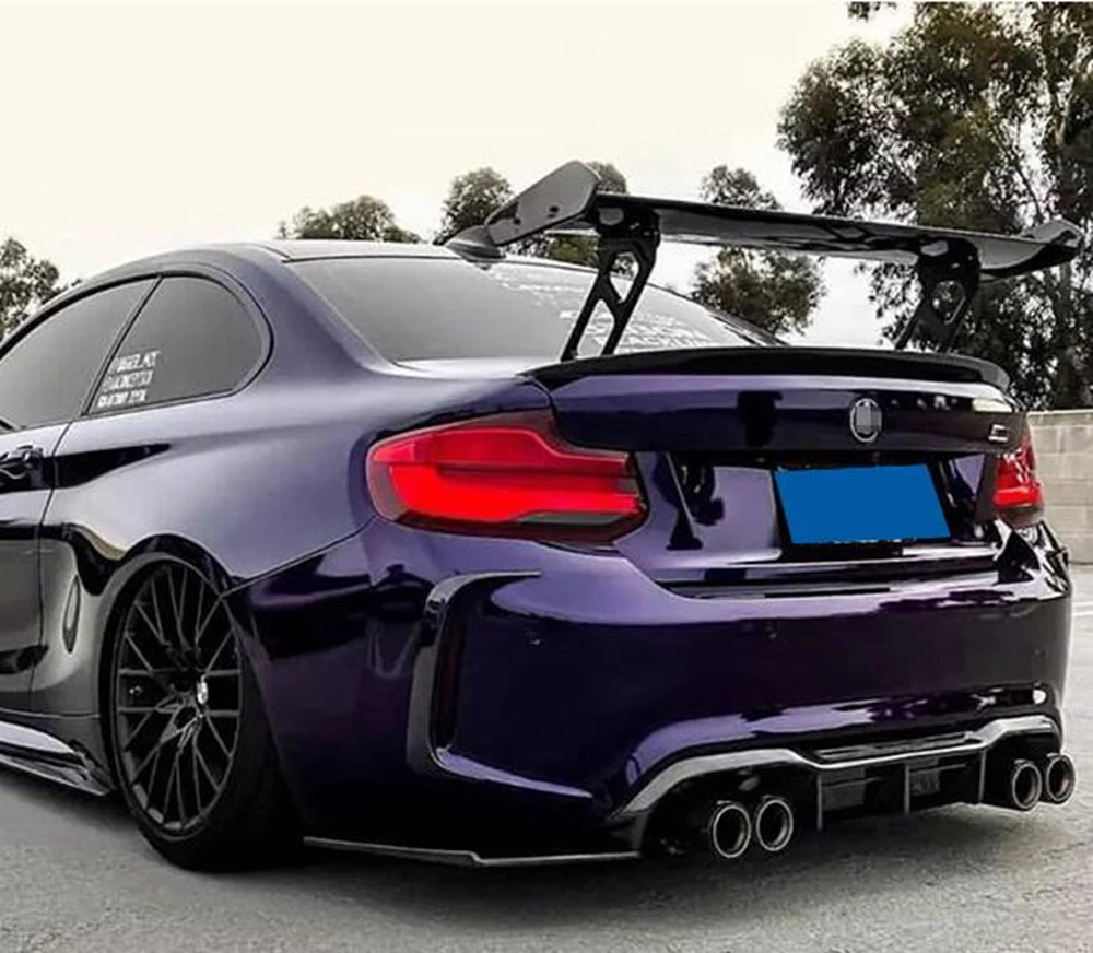 Универсальный Спойлер для BMW F22 F87 M2 GTS задний спойлер из углеродного волокна
