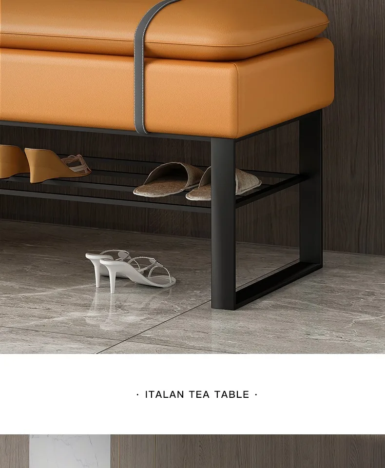 Description Picture 6 of itemCabinet Storage Shoe Stand Bench Floor Rack Minimalism Italian Modern Luxury Shoe Stand Space Saving Gabinete Home Furniture