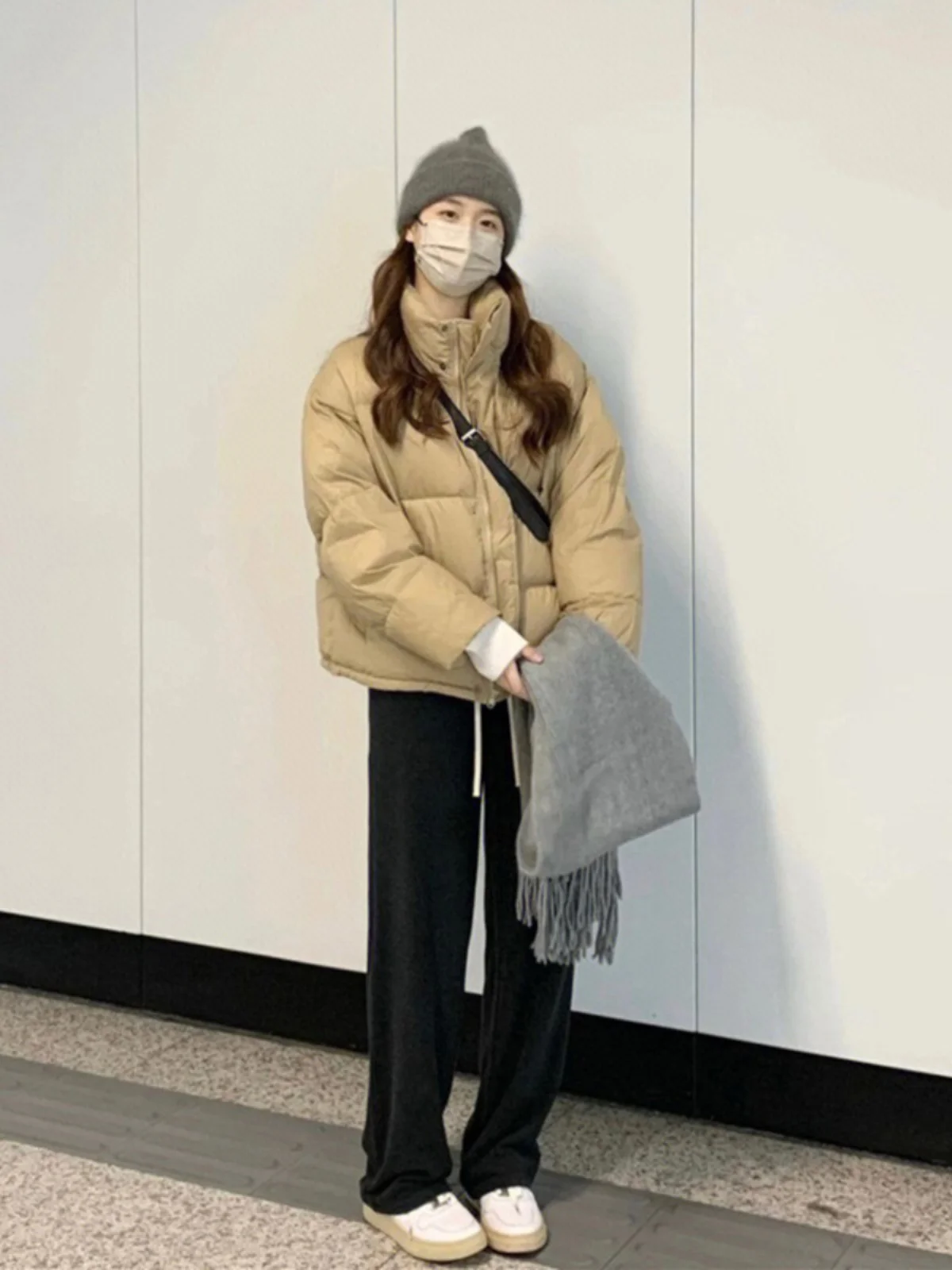 Retro Short Down Jacket for Women Cotton Padded Clothes Winter Oversize Outerwear Small High Grade Versatile