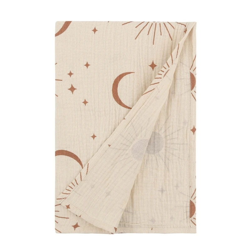 Baby Muslin-Towel Cotton Swaddle Blanket Infant Summer Thin Quilt High Absorbent Bath Towel Air Conditioned Room Blanket 2