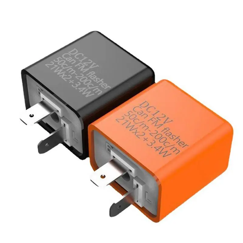 

Motorcycle Turn Signal Flasher Relay Electronic Led Flasher Relay 12V 2 Pin Speed Adjustable LED Turn Signal Flasher Relay Fix
