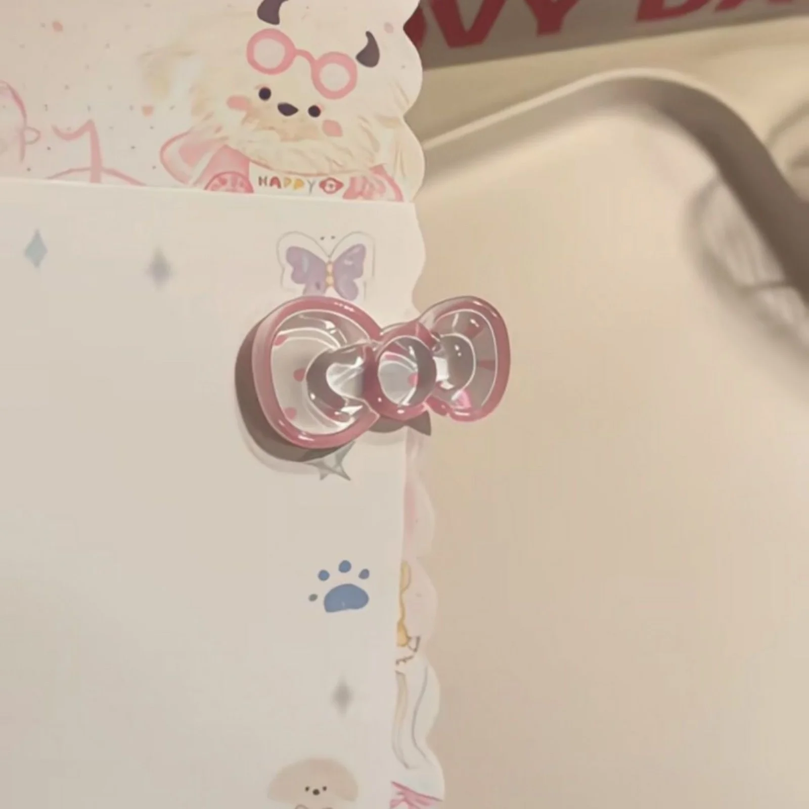 4PCS Cute Transparent Bow Hair Clips Set, Colorful Acrylic Hairpins, Adorable Hair Accessories for Girls, Perfect for Daily Hair