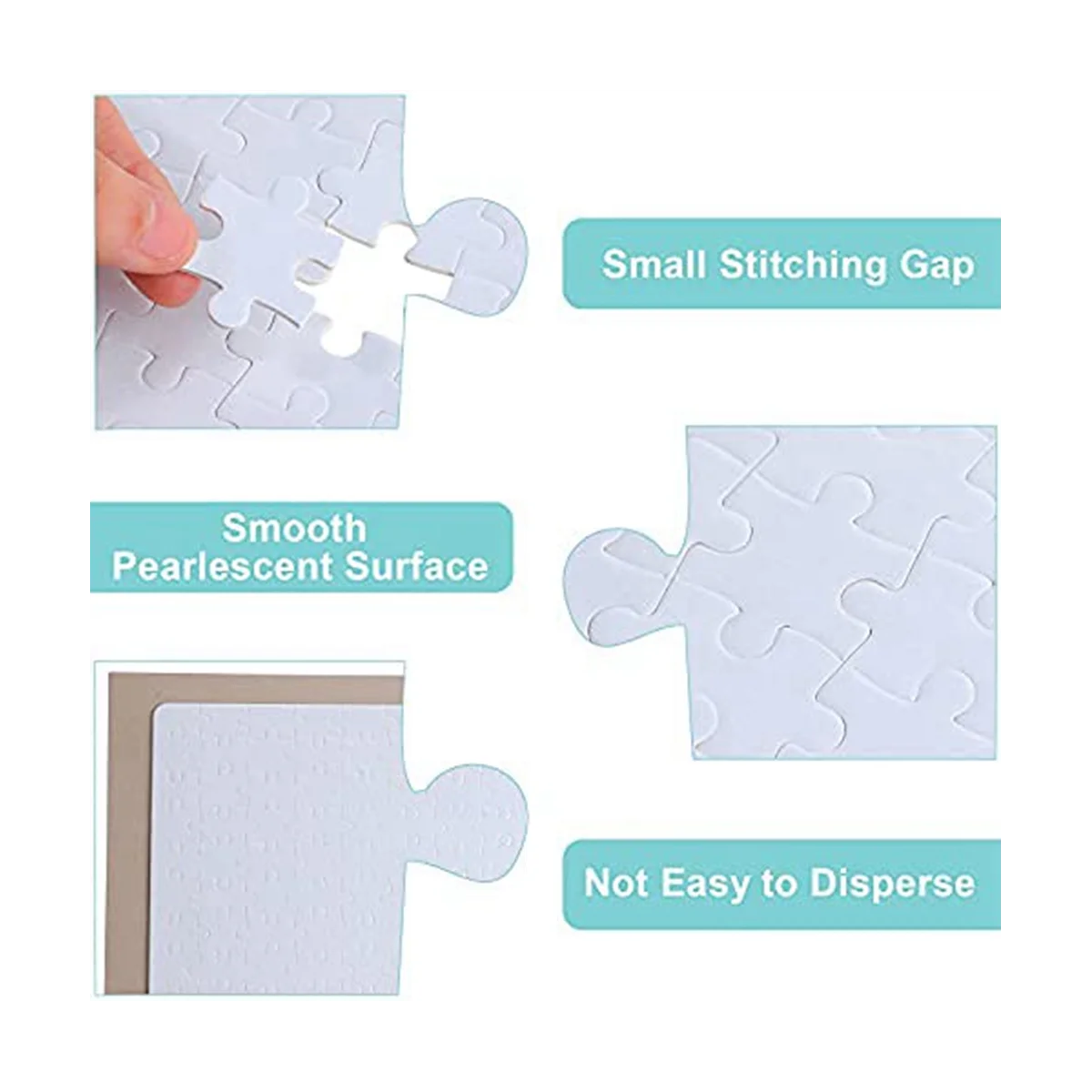  6 Sets Sublimation Blanks Puzzles White Jigsaw Puzzle Blank  Puzzles DIY Blank Puzzle for Sublimation Transfer Thermal Transfer Heat  Press Printing Crafts (A4-120 Style) : Arts, Crafts & Sewing