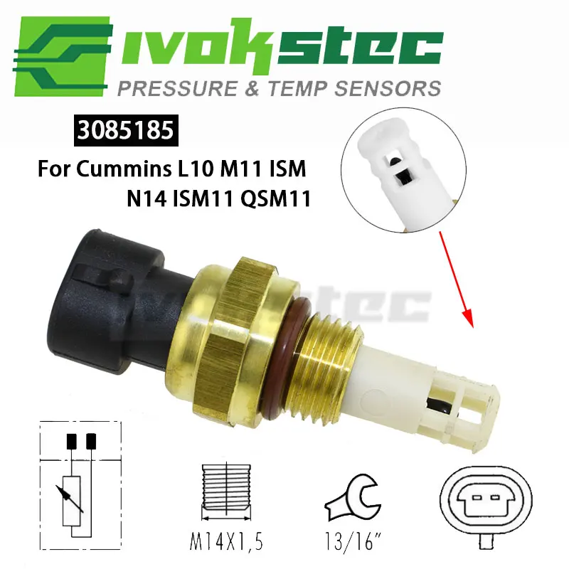 3085185 Sensor de temperatura del aire de admisión para motor Cummins ...