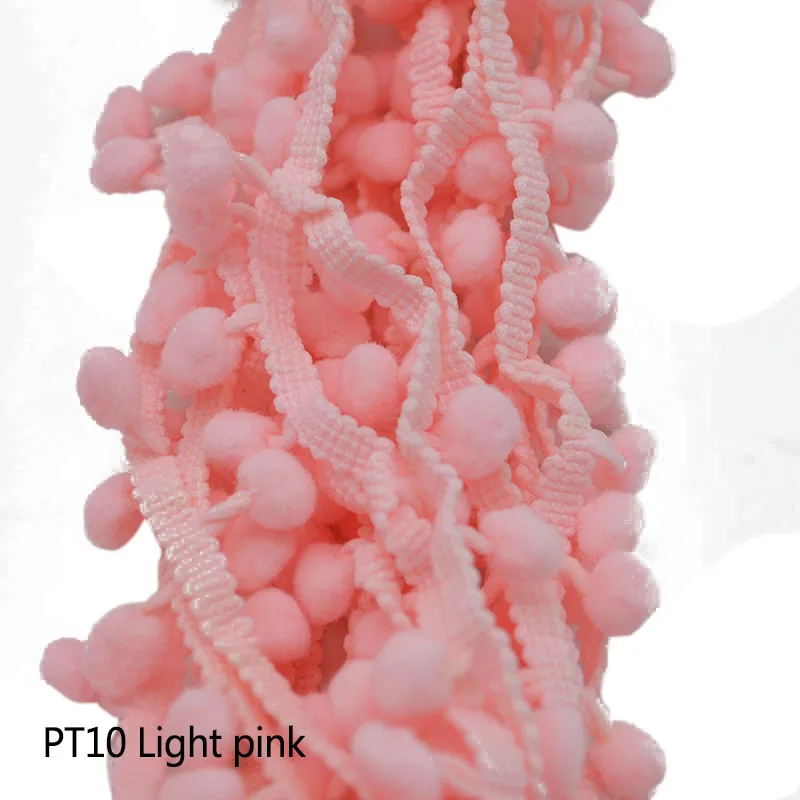 QUARKZMAN Pom Pom Band 20 Yards - Fransenbesatz 12mm Fuchsia