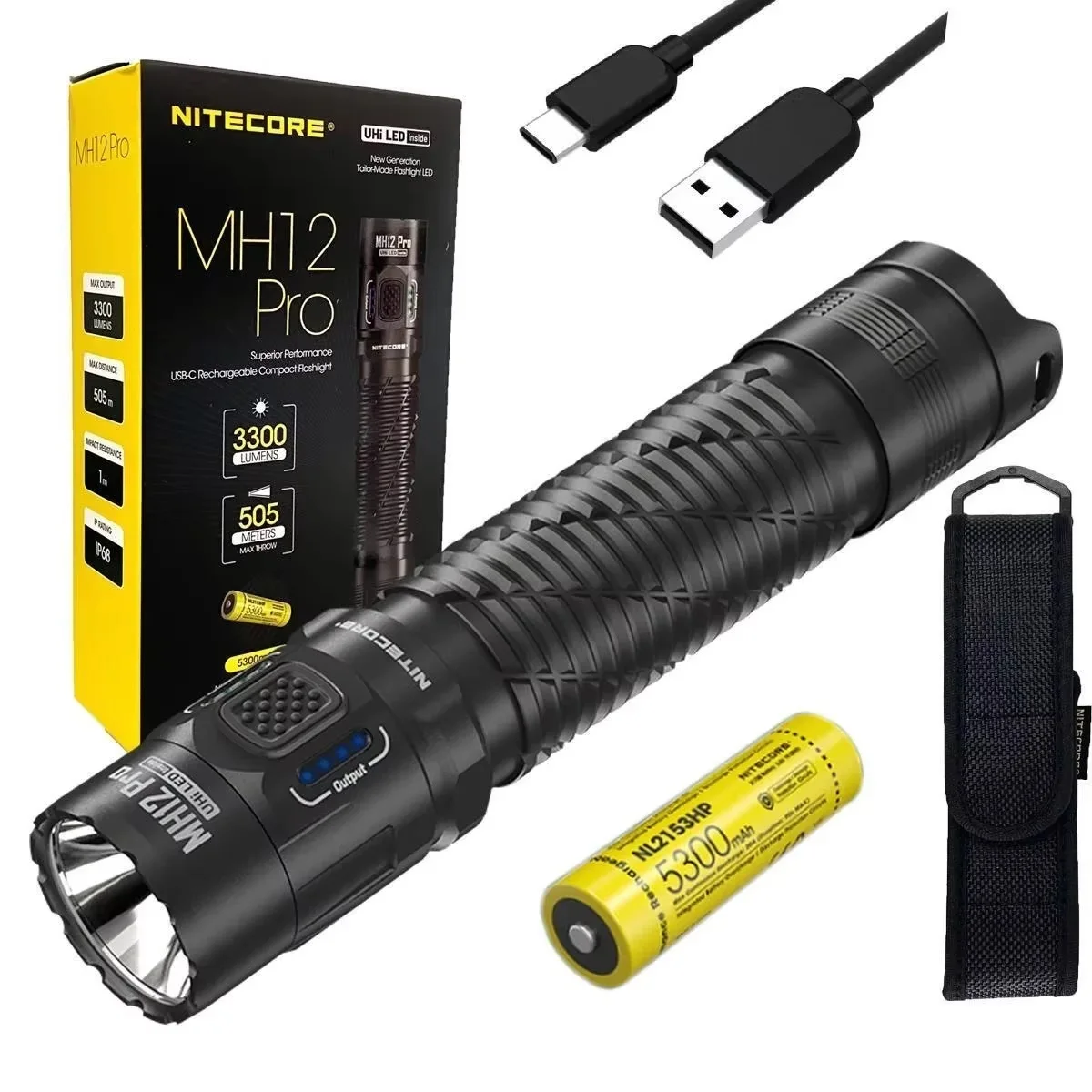 NITECORERechargeableTacticalFlashlightwithUHi40LED3300LumensUltraBrightTorchLightforCaveExplorationCamping-AliExpress39