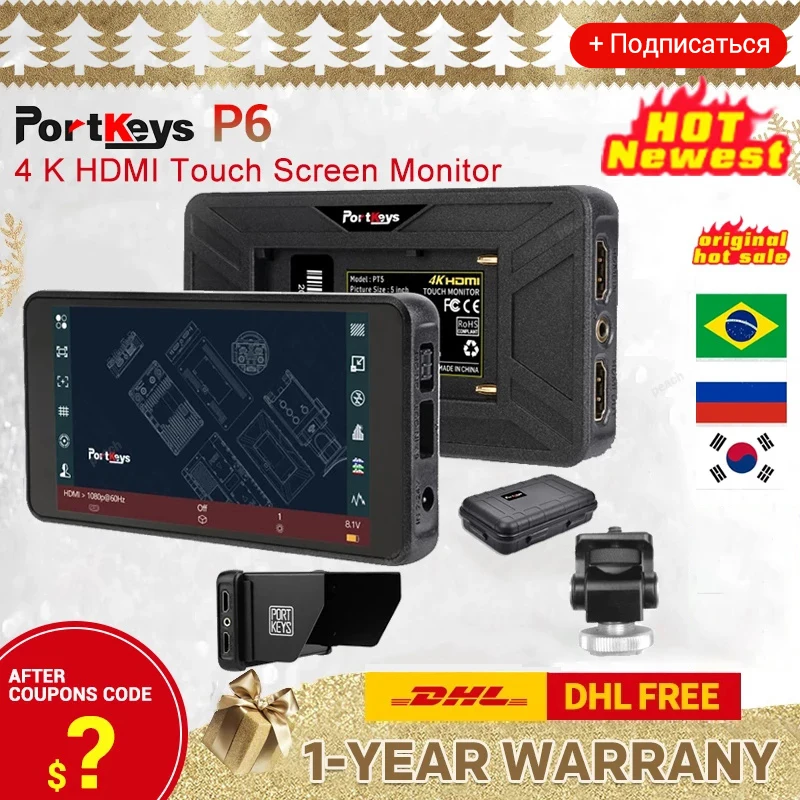 PORTKEYS-PT6-upgrade-PT5-4k-Monitor-Thin-5-Inch-IPS-Monitor-Ultra ...