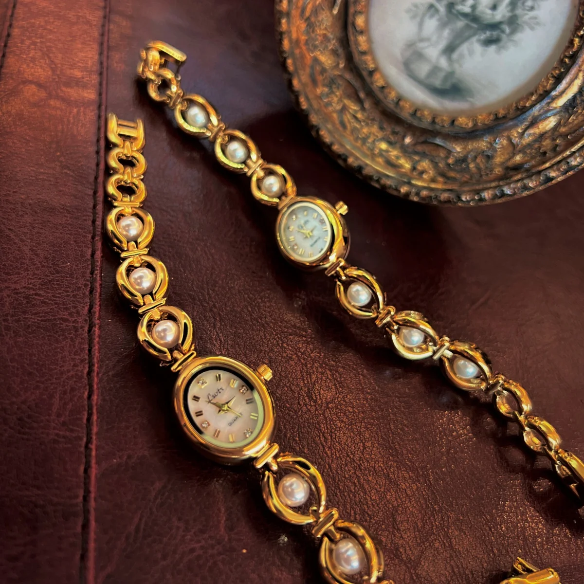 ساعة يد نسائية كوارتز بيضاوية مقاومة للماء ، ساعة...