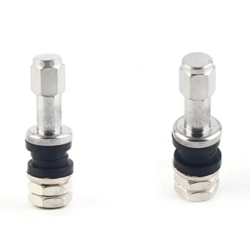 차량용 범용 튜브리스 휠 타이어 밸브, 볼트 인 스템 더스트 캡 커버, 차량 금속 스트레이트 마우스, TR43E, TR48E, 4 개