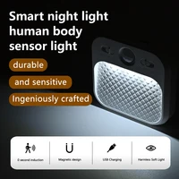 Motion Sensor LED Night Light White Mini Magnetic Removable Tri-colour Adjustable Bedroom Staircase Wardrobe Cabinet Lighting 1