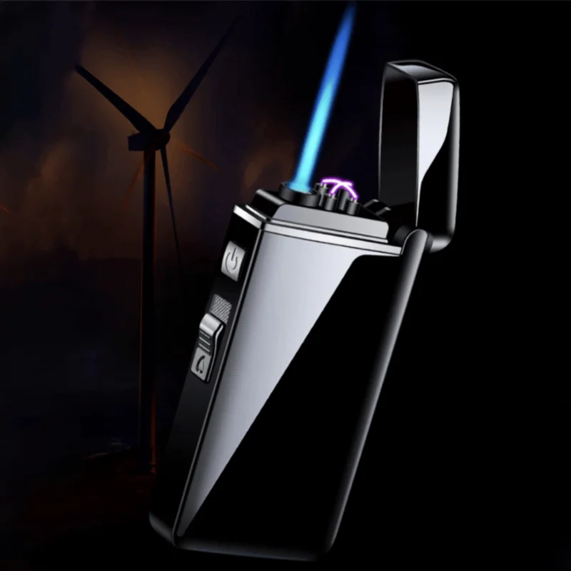 Dual Arc Edition Lighters Electric Arc Igniter Gift Electric USB Dual Light Ignite Arc Integrated Lighters Strong Fire Windproof