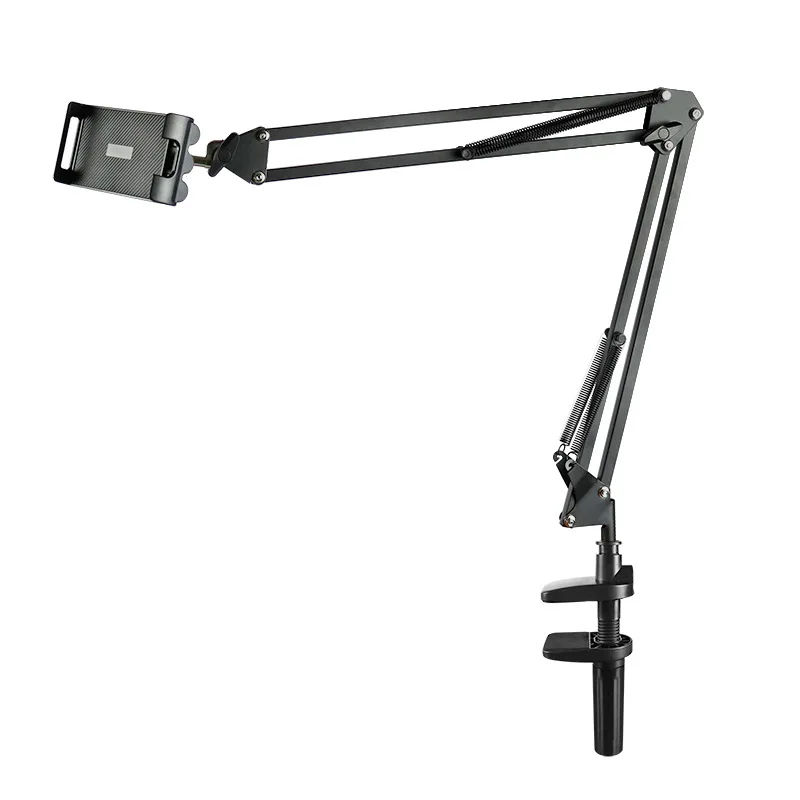 

Scratch-Resistant Mobile Holder, Bedside Desktop Lazy iPad Stand, Extendable Arm Tablet Support for Cross-Border Live Streaming