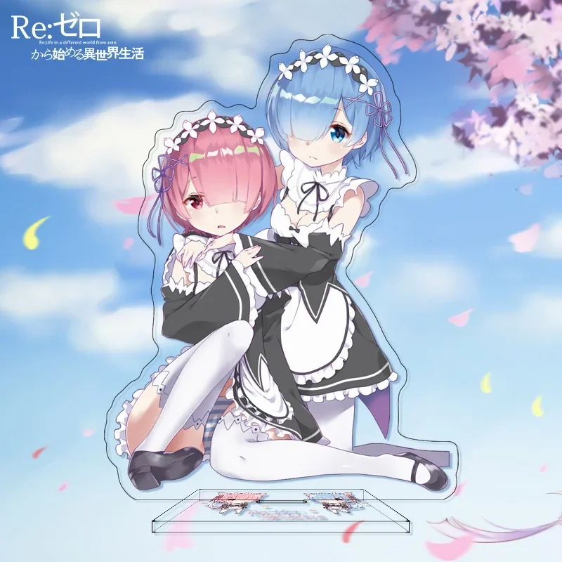 

Re:Life in a different world from zero Anime Rem Action Figures Desk Model Plate Toys Room Decorations Room Decor Gift