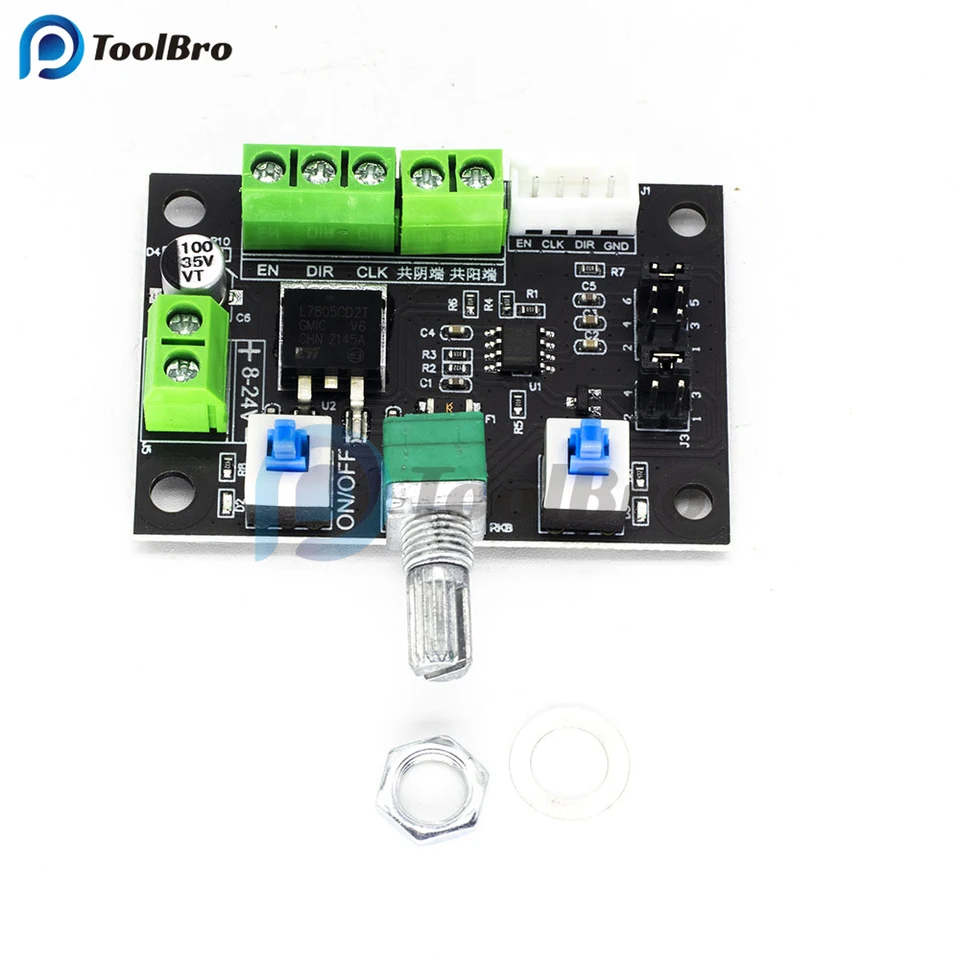Regolatore PWM Per Velocità Motore DC 8-24V - Controllo Facile Per Motori Brushless, Generatore Di Impulsi