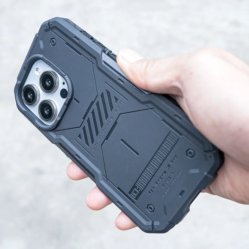 FATBEAR [для Apple iPhone 15 Plus Pro Max] тактический военный класс прочный ударопрочный бронированный чехол Чехол Графеновый теплоотвод